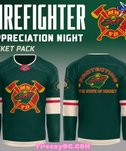 Minnesota Wild Firefighter Appreciation Night 2024 Hockey Jersey