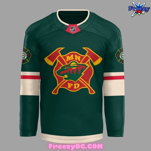 Minnesota Wild Firefighter Appreciation Night 2024 Hockey Jersey