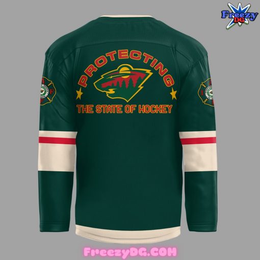 Minnesota Wild Firefighter Appreciation Night 2024 Hockey Jersey