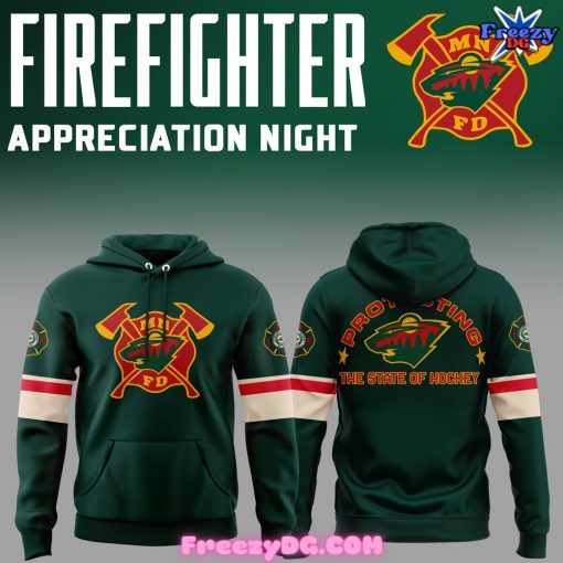 Minnesota Wild Firefighter Appreciation Night 2024 Hoodie