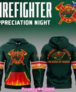 Minnesota Wild Firefighter Appreciation Night 2024 Special Hoodie