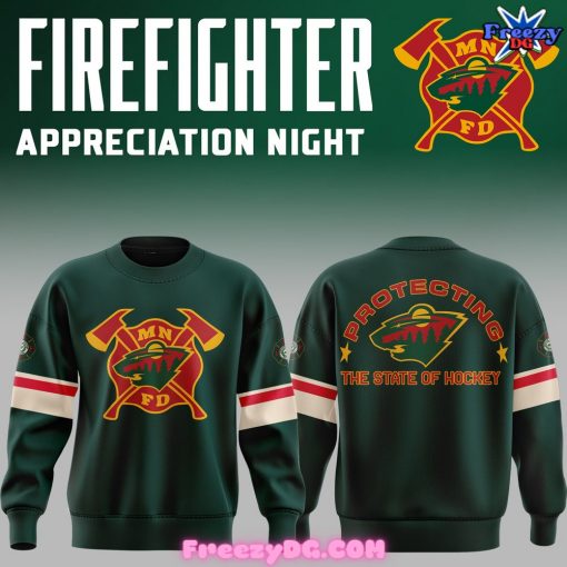 Minnesota Wild Firefighter Appreciation Night 2024 Sweatshirt