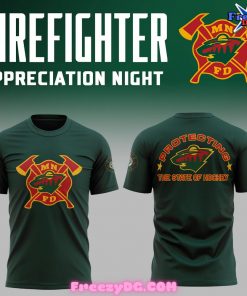 Minnesota Wild Firefighter Appreciation Night 2024 T-Shirt