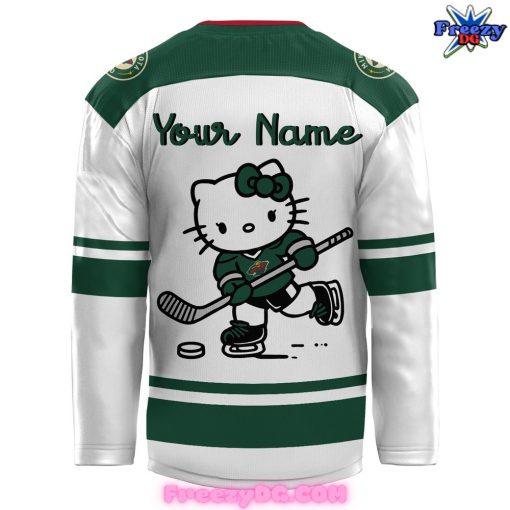 Minnesota Wild x Hello Kitty Custom Hockey Jersey