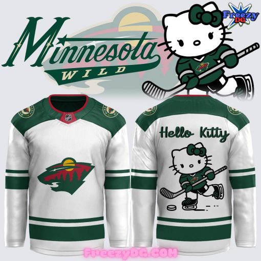 Minnesota Wild x Hello Kitty Hockey Jersey