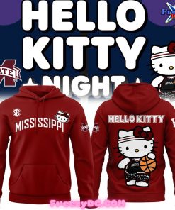 Mississippi State Bulldogs Collab Hello Kitty Red Hoodie