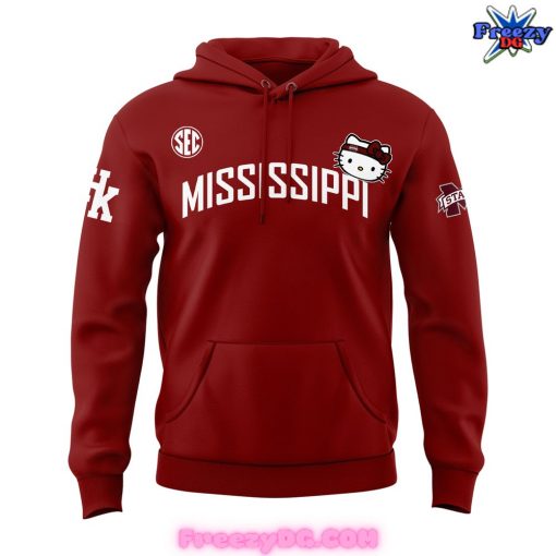 Mississippi State Bulldogs Collab Hello Kitty Red Hoodie