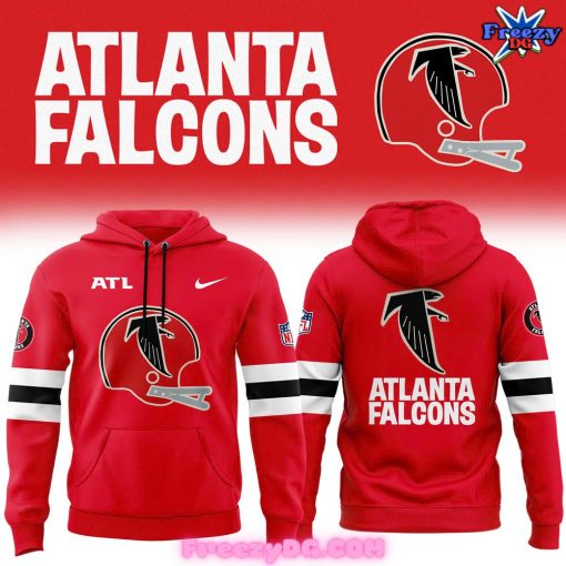 NFL Atlanta Falcons 2024 Throwback Special Red Hoodie