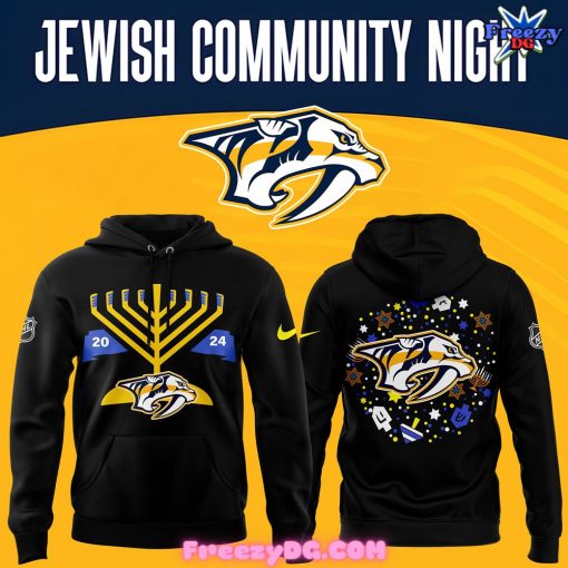 Nashville Predators Jewish Community Night 2024 Hoodie