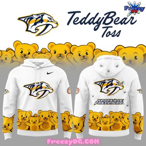 Nashville Predators Teddy Bear Toss Hoodie