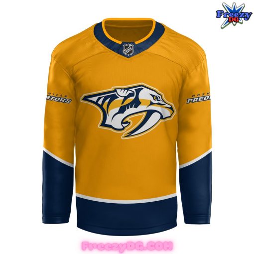 Nashville Predators x Hello Kitty Yellow Hockey Jersey