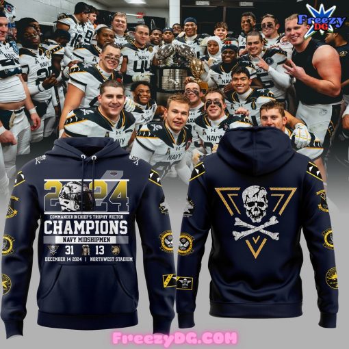 Navy Midshipmen CIC Trophy Champions 2024 Navy Hoodie