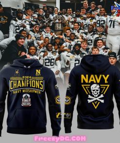 Navy Midshipmen Football Fear The Bones Hoodie