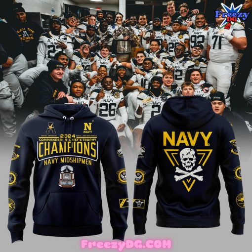 Navy Midshipmen Commander-in-Chief Trophy Navy Blue Hoodie