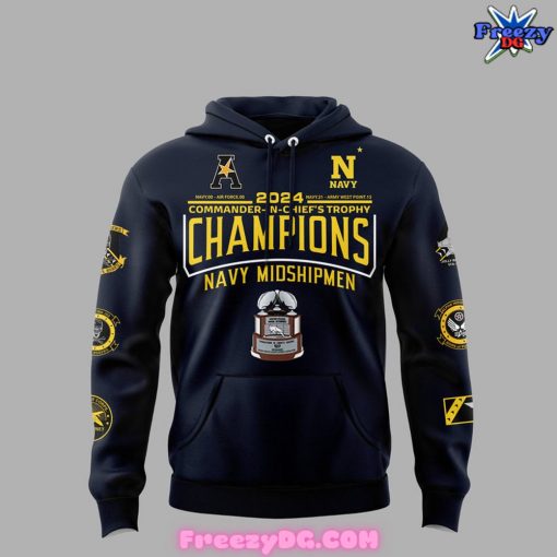 Navy Midshipmen Commander-in-Chief Trophy Navy Blue Hoodie