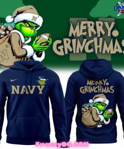 Navy Midshipmen Merry Grinchmas Special Hoodie