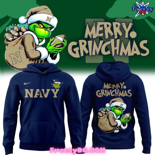 Navy Midshipmen Merry Grinchmas Special Hoodie