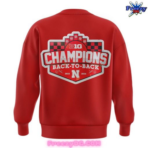 Nebraska Huskers Volleyball Champions 2024 Red Sweatshirt