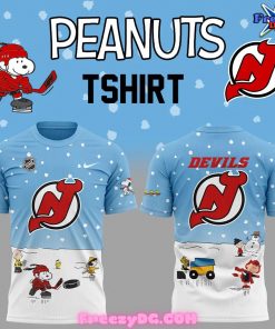 New Jersey Devils Peanuts Snoopy Christmas 2024 T-Shirt