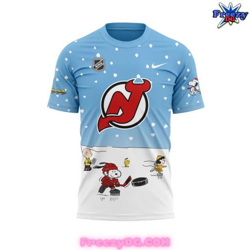 New Jersey Devils Peanuts Snoopy Christmas 2024 T-Shirt