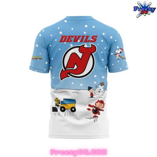 New Jersey Devils Peanuts Snoopy Christmas 2024 T-Shirt