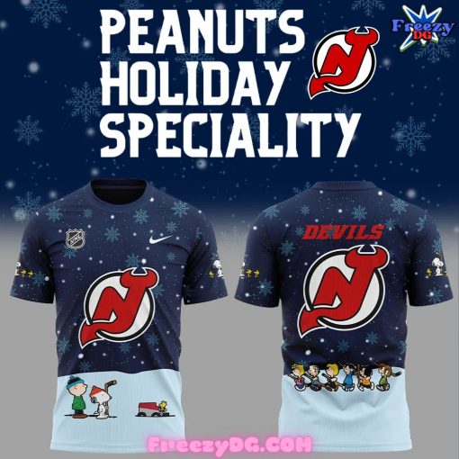 New Jersey Devils Peanuts Snoopy Christmas Special T-Shirt