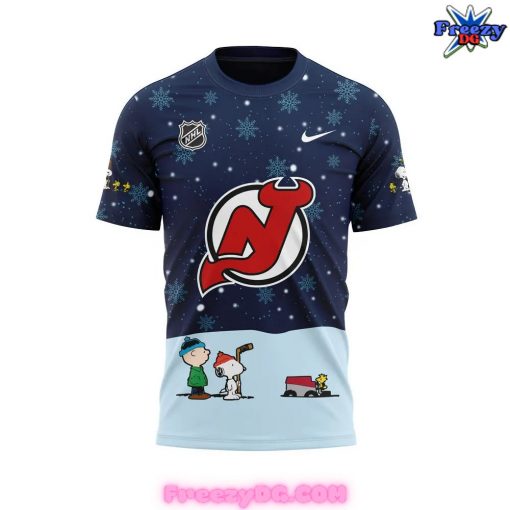 New Jersey Devils Peanuts Snoopy Christmas Special T-Shirt