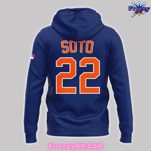 New York Mets Soto 22 Baseball Blue Hoodie