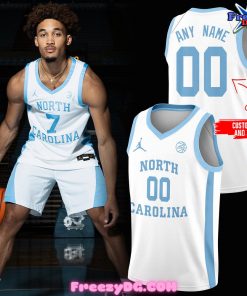 North Carolina Tar Heels WhiteOut Jordan Era Throwbacks Basketball Jersey