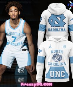 North Carolina Tar Heels WhiteOut Jordan Era Throwbacks Hoodie