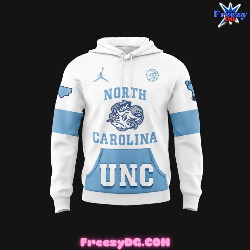 North Carolina Tar Heels WhiteOut Jordan Era Throwbacks Hoodie