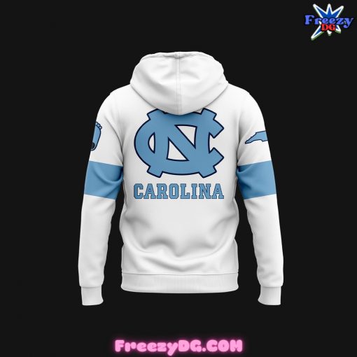 North Carolina Tar Heels WhiteOut Jordan Era Throwbacks Hoodie