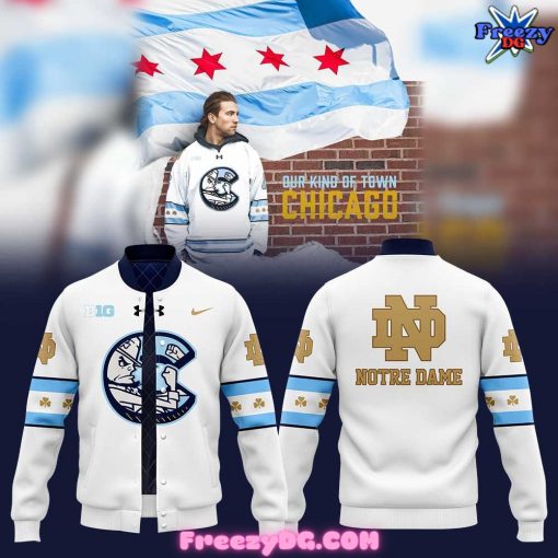 Notre Dame Fighting Irish x Chicago Cubs Baseball Jacket