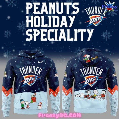 Oklahoma City Thunder Peanuts Holiday Speciality Hoodie