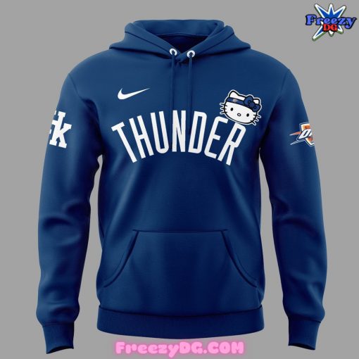 Oklahoma City Thunder x Hello Kitty 2024 Blue Hoodie