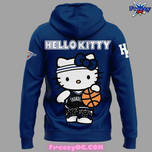 Oklahoma City Thunder x Hello Kitty 2024 Blue Hoodie