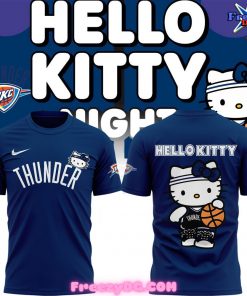 Oklahoma City Thunder x Hello Kitty 2024 Blue T-Shirt