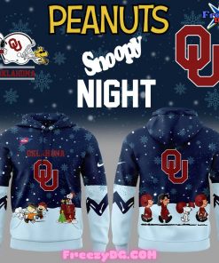 Oklahoma Sooners x Peanuts Snoopy Night 2024 Hoodie