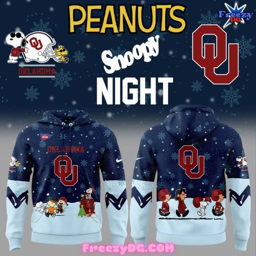 Oklahoma Sooners x Peanuts Snoopy Night 2024 Hoodie