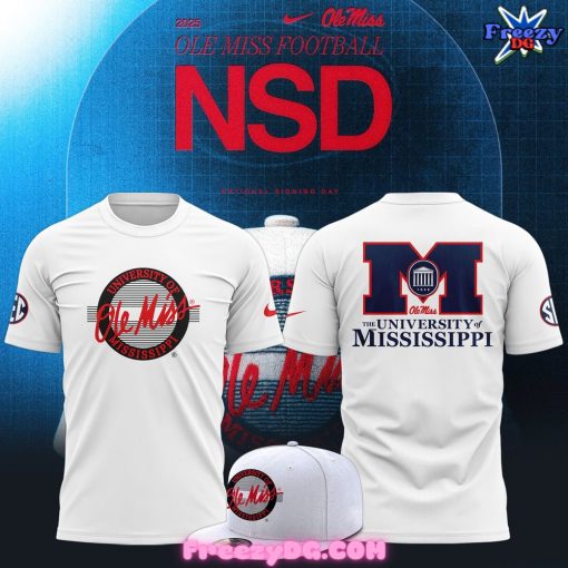 Ole Miss Rebels University of Mississippi 2024 White T-Shirt