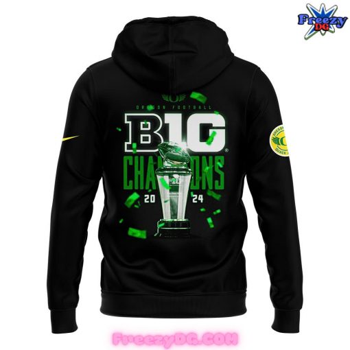 Oregon Ducks 2024 Big Ten Champions Black Hoodie