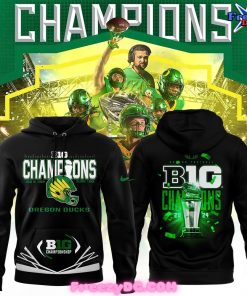 Oregon Ducks 2024 Big Ten Championship Black Hoodie