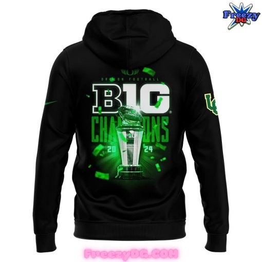 Oregon Ducks 2024 Big Ten Championship Black Hoodie