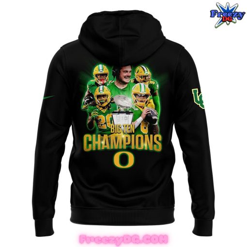 Oregon Ducks Big Ten Champions 2024 Black Hoodie