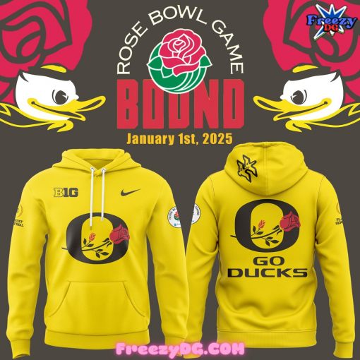 Oregon Ducks Rose Bowl Game Bound 2025 Special Hoodie