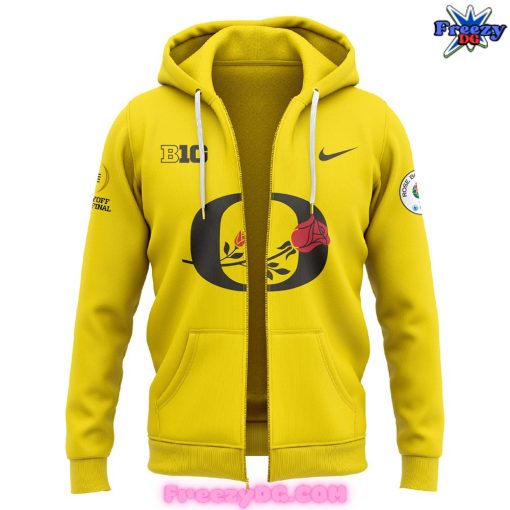 Oregon Ducks Rose Bowl Game Bound 2025 Special Zip Hoodie