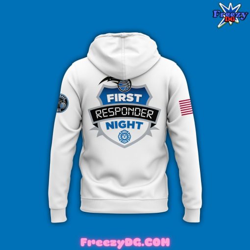 Orlando Magic First Responders Night 2024 White Hoodie