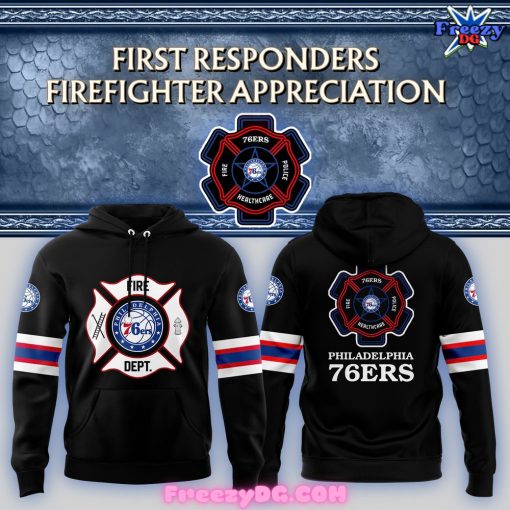 Philadelphia 76ers Firefighter Appreciation Night 2024 Hoodie