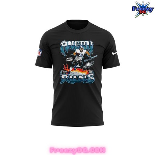 Philadelphia Eagles Angry Runs 2024 Black T-Shirt