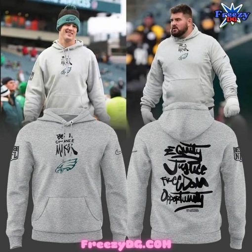 Philadelphia Eagles Be A Change Maker Grey Hoodie